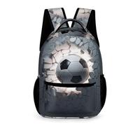 WECECE Sac À Dos Ballon de Football 3D Sacs D'école Scolaires Cartable Football Filles Garçons 6 Ans Cartables Pour Primaire Outdoor Voyage École