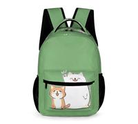 WECECE Sac À Dos Chat Fille Sac A Dos Enfants Garçons Sacs Ecole Filles Garçon Primaire Cartable Chaton Scolaire Poids Léger Avec Poche À Bouteille Poche Avant