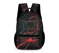 WECECE Sac À Dos Chat Fille Sac A Dos Enfants Garçons Sacs Ecole Filles Garçon Primaire Cartable Chaton Scolaire Poids Léger Avec Poche À Bouteille Poche Avant
