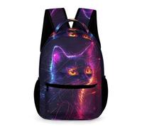 WECECE Sac À Dos Chat Pour Filles Cartable Chaton Primaire CM1/CE2 Sac Ecole Élégant Et Léger Pour 9 Ans, Sacs D'école