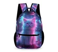 WECECE Sac À Dos Chat Scolaires Enfant Filles Garçons Sac 4ème Cartables Chaton Pour 6-10 Année Étudiant Outdoor Voyage École