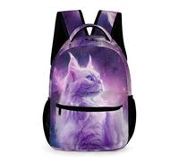 WECECE Sac À Dos Chaton Garçon CM2/CM1/CP, Cartable Chat Enfant 6-11 Ans Mignon Léger Sac A Dos Pour A4 Dossiers Primaire Préscolaire 5ème