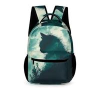 WECECE Sac À Dos Chaton Sacs D'école Scolaires Cartable Chat Filles Garçons 6 Ans Cartables Pour Primaire Outdoor Voyage École