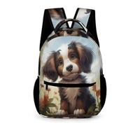 WECECE Sac À Dos Chien de Berger Scolaire Cartable Chiot Animal Quatrième Fille Garcon Backpack Loisir Sacs De Voyage Sac À D'école Léger Rucksack Pour Enfant 6,7,8,9Ans