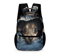 WECECE Sac À Dos Chien Pour Garçons Cartable Animal Chiot Primaire, Sac Ecole Tendance Léger Pour Les Adolescents 8 Ans