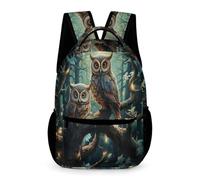 WECECE Sac À Dos Chouette Fille CArtable Enfants Garçons Grand Sacs Ecole Thème Oiseau Fille Garçon Primaire Sac A Dos Scolaire Poids Léger Avec Poche Avant