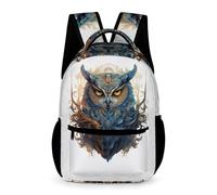 WECECE Sac À Dos Chouette Garçon CM2/CM1/CP, Cartable Thème d'oiseau Enfant 6-11 Ans Mignon Léger Sac A Dos Pour A4 Dossiers Primaire Préscolaire 5ème