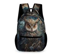 WECECE Sac À Dos Chouette Garcon, Léger Cartable Thème d'oiseau Filles Enfant CM1/4ème Primaire 10 Ans Mignon Sac À Dos Fille Garçon Pour A4 Dossier Voyage