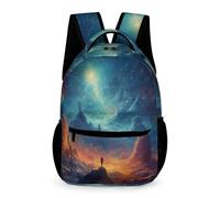 WECECE Sac À Dos Ciel Étoilé Fille Cartable Enfants Garçons Grand Sacs Ecole Coloré Fille Garçon Primaire Sac A Dos Scolaire Poids Léger Avec Poche Avant