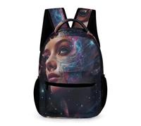 WECECE Sac À Dos Ciel Étoilé Scolaire Cartable Coloré Quatrième Fille Garcon Backpack Loisir Sacs De Voyage Sac À D'école Léger Rucksack Pour Enfant 6,7,8,9Ans