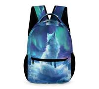 WECECE Sac À Dos CM2 Garçon, Sac D'école Cartable Renard Blanc, Cartable Fille Garçons Primaire, Sacs Scolaires Animal Imprimé Filles Durable Pour Enfants