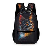 WECECE Sac À Dos De Filles, Sacs D'école Chaton Pour Des Enfan Sac À Dos D'enfants D'école Idéal Pour Des Étudiants De La Classe 1-6 Cartable De Animal Chat Imprimé Plein Air