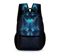 WECECE Sac À Dos De Filles, Sacs D'école Loup Pour Des Enfan Sac À Dos D'enfants D'école Idéal Pour Des Étudiants La Classe 1-6 Cartable De Animal Loup Plein Air
