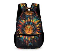 WECECE Sac À Dos De Filles, Sacs D'école Soleil de Bohème Pour Des Garçon Sac À Dos Dieu du Soleil D'enfants D'école Idéal Pour Des Étudiants De La Classe 1-6 De Plein