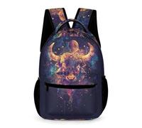 WECECE Sac À Dos D'école CP/CE1 CE2 De Bulldog Pour Des Garçons Filles Cartable Enfants Sac Animal Vache Print De Voyage Bookbag
