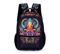 WECECE Sac À Dos D'école CP/CE1 CE2 De Vie Marine Pour Des Garçons Filles Cartable Enfants Sac Vie Marine Print De Voyage Bookbag