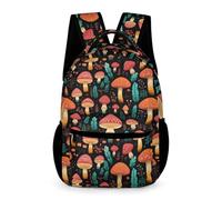 WECECE Sac À Dos D'école De Champignon Imprimé Pour Des Garçons CE2/CM2 Enfants Sac Thème Végétal De Voyage Bookbag, Cartable Pour Enfant Filles CE1/CM1
