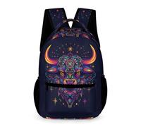 WECECE Sac À Dos D'école De Taureau Pour Des Garçons CE2/CM2 Enfants Sac Animal Cow Print De Voyage Bookbag, CArtable Pour Enfant Filles CE1/CM1