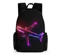 WECECE Sac À Dos D'école De Thème Avion Pour Des Garçons Filles CE2/CM2 Enfants Sac De Voyage Bookbag, Cartable Pour Enfant CE1/CM1