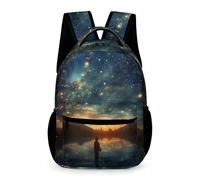 WECECE Sac À Dos En Ciel Étoilé Cartable Coloré D'école Sac De Voyage Pour Étudiants, Garçons Filles, Ordinateur Portable, Sac À Dos Décontracté
