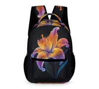 WECECE Sac À Dos En Lys Cartable Fleur D'école Sac De Voyage Pour Étudiants, Garçons Filles, Ordinateur Portable, Sac À Dos Décontracté