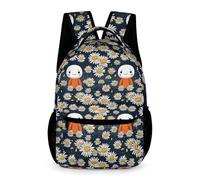 WECECE Sac À Dos En Marguerite Cartable Fleur D'école Sac De Voyage Pour Étudiants, Garçons Filles, Ordinateur Portable, Sac À Dos Décontracté