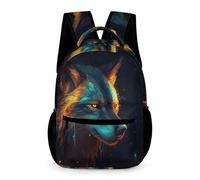WECECE Sac À Dos Enfant Cartable Loup Scolaires Filles Garçons Animal Loup Sac D'école Pour Étudiant Outdoor Voyage École Daypacks