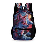 WECECE Sac À Dos Enfant Cartable Loup Scolaires Filles Garçons Animal Loup Sac D'école Pour Étudiant Outdoor Voyage École Daypacks