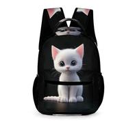 WECECE Sac À Dos Enfant Chat Imprimé Cartable Enfants Sacs De Voyage Étudiant Cartable Chaton Livre Sacs Scolaires Animé Mode Sac À Dos Pour Maternelle