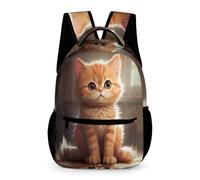 WECECE Sac À Dos Enfant Chaton Scolaire CP-CM2 Cartable Chat Mignon Backpack Unisexe Garçon Et Fille Ados Bookbag Voyage Bag