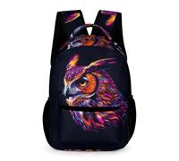 WECECE Sac À Dos Enfant Chouette Imprimé Cartable Enfants Sacs De Voyage Étudiant Cartable Imprimé d'oiseau Livre Sacs Scolaires Animé Mode Sac À Dos Pour Maternelle