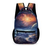 WECECE Sac À Dos Enfant Ciel Étoilé Imprimé Cartable Enfants Sacs De Voyage Étudiant Cartable Coloré Livre Sacs Scolaires Animé Mode Sac À Dos Pour Maternelle