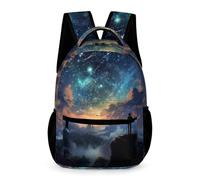 WECECE Sac À Dos Enfant Ciel Étoilé Imprimé Cartable Enfants Sacs De Voyage Étudiant Cartable Coloré Livre Sacs Scolaires Animé Mode Sac À Dos Pour Maternelle