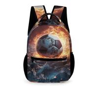 WECECE Sac À Dos Enfant Fille, Sac À Dos Football Scolaire Enfants Pour Garçons Et Filles Cartable Soccer Enfant Primaire 6-10 Ans