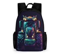 WECECE Sac À Dos Enfant Fille, Sac À Dos Tracteur Scolaire Enfants Pour Adolescents Garçons Et Filles Cartable Motif de Voiture Enfant Primaire 8-13 Ans