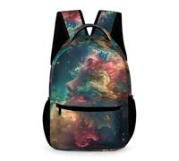 WECECE Sac À Dos Enfant Nuages Colorés Scolaire CP-CM2 Cartable Art Mignon Backpack Unisexe Garçon Et Fille Ados Bookbag Voyage Bag