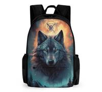 WECECE Sac À Dos Enfant Sacs Loup Scolaires Filles Garçons Cartables 3D Loup Scolaires Sac D'école Pour Étudiant Outdoor Voyage École Daypacks