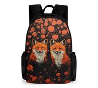 WECECE Sac À Dos Enfant Sacs Renard Scolaires Filles Garçons Cartables Motif Animaux Scolaires Sac D'école Pour Étudiant Outdoor Voyage École Daypacks