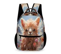 WECECE Sac À Dos Fille Alpaga Cartable Thème Animal Garçons Primaire, Sac D'école Enfants Idéal Pour Les Élèves De 5 À 9 Ans Va À L'école Voyage En Plein Air
