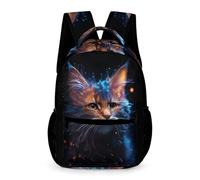 WECECE Sac À Dos Fille Chat Cartable Chaton Animal Garçons Primaire, Sac D'école Enfants Idéal Pour Les Élèves De 5 À 9 Ans Va À L'école Voyage En Plein Air