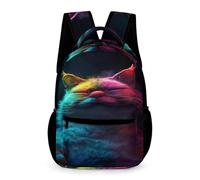 WECECE Sac À Dos Fille Chat Cartable Chaton Garçons Primaire, Sac D'école Enfants Idéal Pour Les Élèves De 5 À 9 Ans Va À L'école Voyage En Plein Air