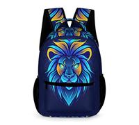 WECECE Sac À Dos Fille Lion Cartable Lions Roi des Animaux Garçons Primaire, Sac D'école Enfants Idéal Pour Les Élèves De 5 À 9 Ans Va À L'école Voyage En Plein Air