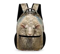 WECECE Sac À Dos Fille Mouton Cartable Agneau Garçons Primaire, Sac D'école Enfants Idéal Pour Les Élèves De 5 À 9 Ans Va À L'école Voyage En Plein Air