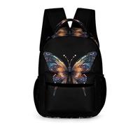 WECECE Sac À Dos Fille Papillon Cartable Coloré Garçons Primaire, Sac D'école Enfants Idéal Pour Les Élèves De 5 À 9 Ans Va À L'école Voyage En Plein Air