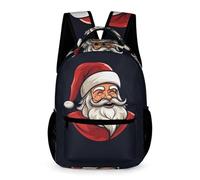 WECECE Sac À Dos Fille Père Noël Cartable Thème de Noël Garçons Primaire, Sac D'école Enfants Idéal Pour Les Élèves De 5 À 9 Ans Va À L'école Voyage En Plein Air