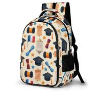 WECECE Sac À Dos Fille Primaire France Flag Cartable Enfant Scolaire CE1 CE2 CM1, Sac Ecole Graduation Theme Pour CP CE 6 À 10 Ans Pour Voyages Et Un Usage Quotidien