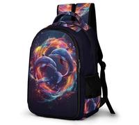 WECECE Sac À Dos Fille Primaire, Sacs Dolphin Scolaire Adolescente, Cartable Marine Life Motif Enfant De Loisir, Sac À Dos Pour CP CE1 CE2 CM1 CM2