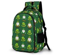 WECECE Sac À Dos Fille Primaire St. Patrick's Day Theme Cartable Enfant Scolaire CE1 CE2 CM1, Sac Ecole Green Pour CP CE 6 À 10 Ans Pour Voyages Et Un Usage Quotidien
