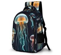 WECECE Sac À Dos Fille Scolaire, 2026 Cartable Jellyfish Adolescent Collège, Sac Marine Life Ecole Primaire Garçon, Grande Capacité Pour Voyages