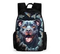 WECECE Sac À Dos Garçon BouleChienue Français, Cartable Scolaire Garcons Fille, Sac A Dos Enfant Grande Capacité Élèves Du Voyage Casual Daypacks, Chien Animaux Cadeau Backpack